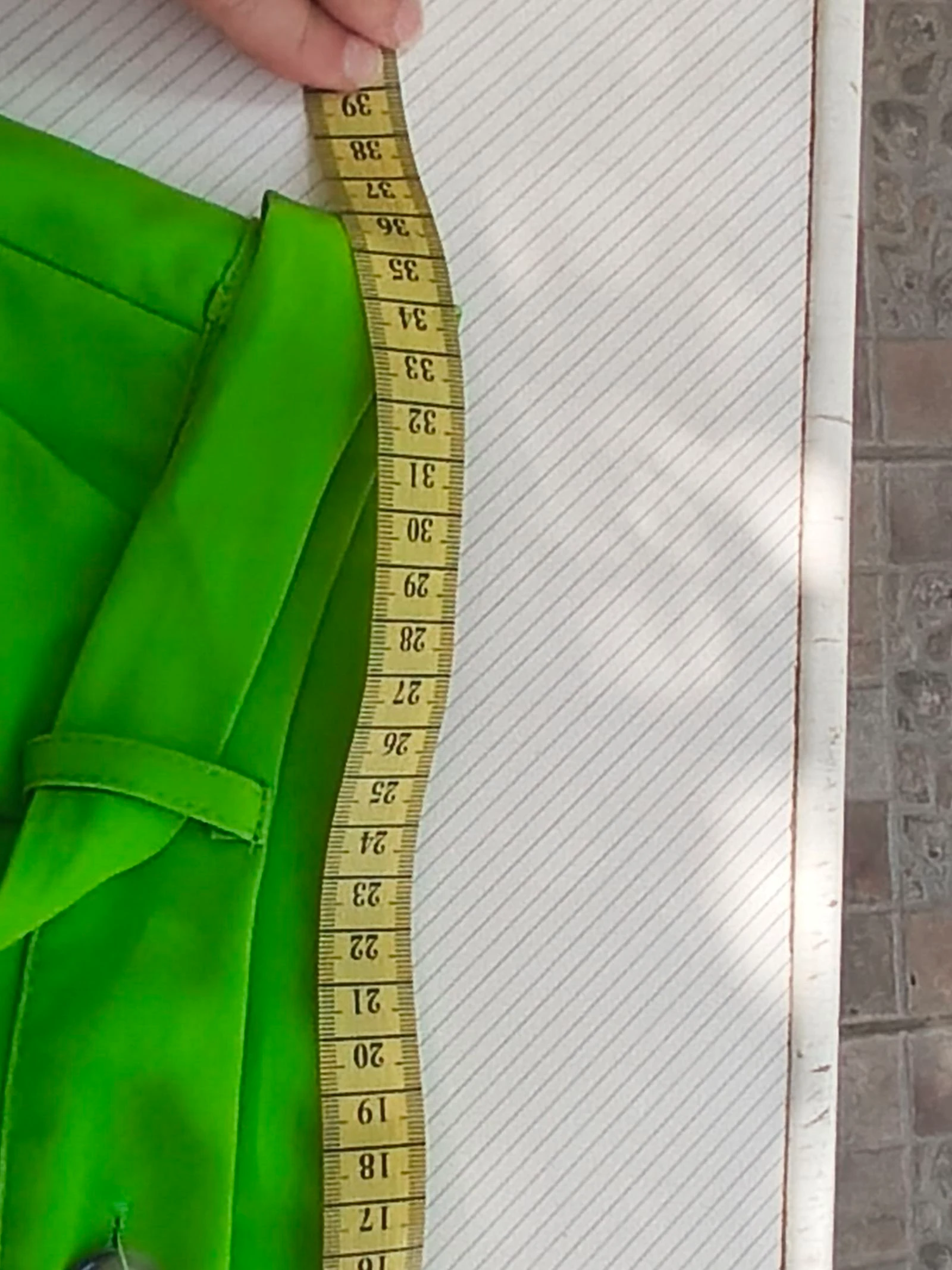 Lime green pants with waist tie – photo 6